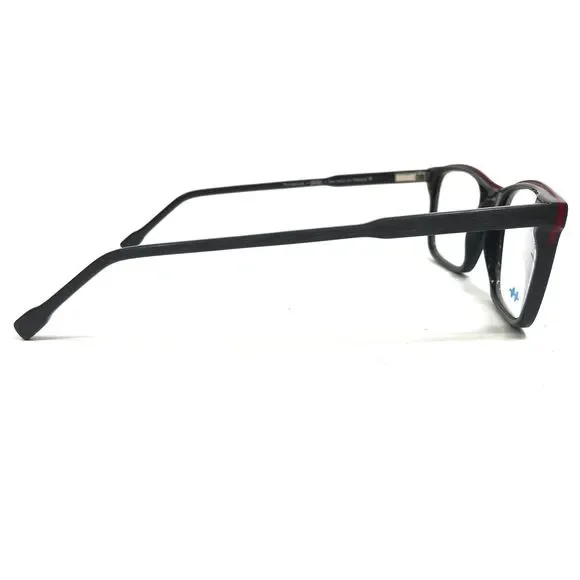 POP by Roussilhe Eyeglasses Frames 49 C.82 Dark Gray Red Square 53-20-145